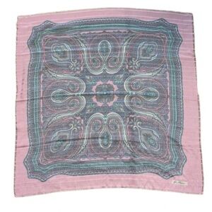 Gim Renoir pink printed square scarf
